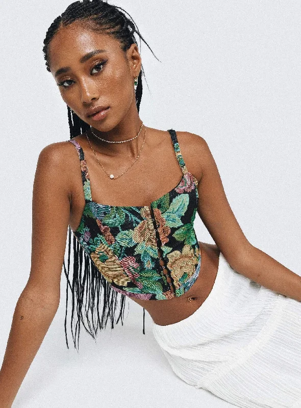 Year-End Sale Year-End Sale Tressie Corset Top Multi