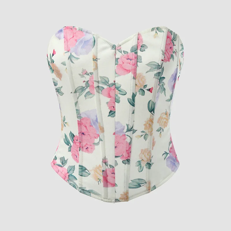Weekend Discounts to Love Unique Overbust Floral Corset, Y2k Bustier Crop Top, Elegant Retro Corset Top for Womens Weekend Discounts to Love Unique Overbust Floral Corset, Y2k Bustier Crop Top, Elegant Retro Corset Top for Womens