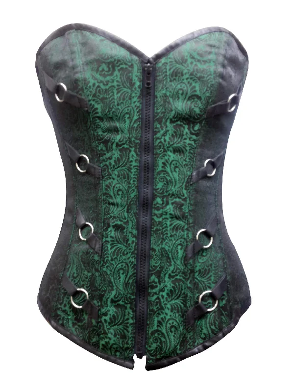 Weekend Deals That Wow Weekend Deals That Wow Green Brocade Gothic Steampunk Waist Training Bustiers Burlesque LONG Overbust Corset Costumes Weekend Deals That Wow Weekend Deals That Wow Green Brocade Gothic Steampunk Waist Training Bustiers Burlesque LONG Overbust Corset Costumes