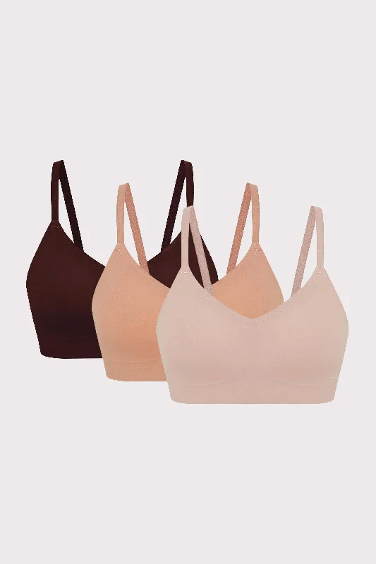 Markdown Madness Barely Zero Fixed Cup Clasp Bra Trio