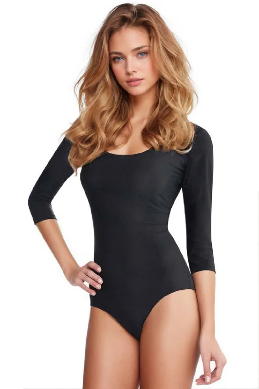 Weekend Deals That Wow Basic Black Bodysuit
