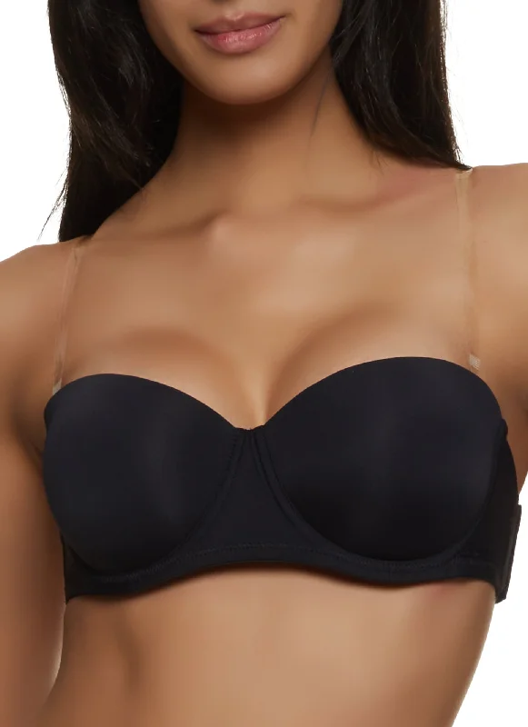 Weekend Extravaganza: Shop Now Basic Clear Back Strap Convertible Balconette Bra