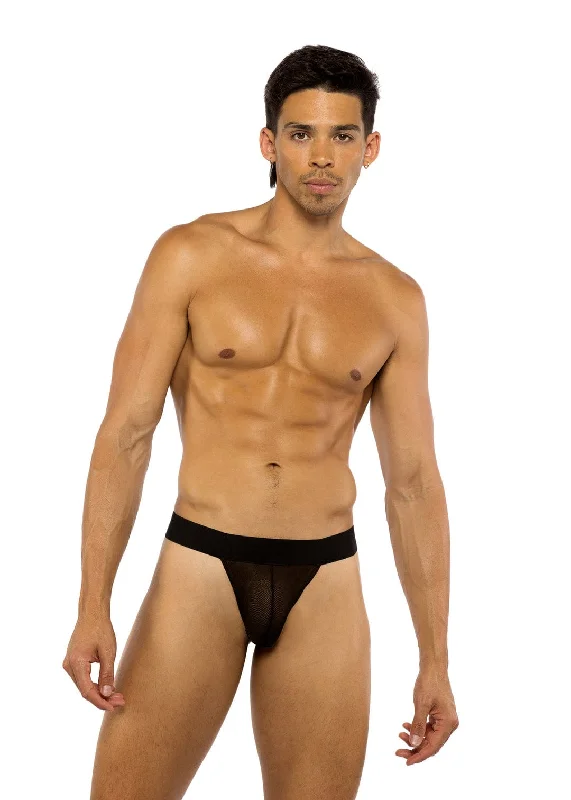 Unmissable Sale Black Fishnet Mesh Thong Briefs Men Lingerie