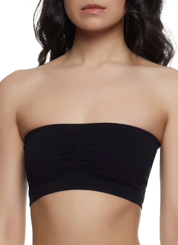 Exclusive Access Solid Bandeau Bra