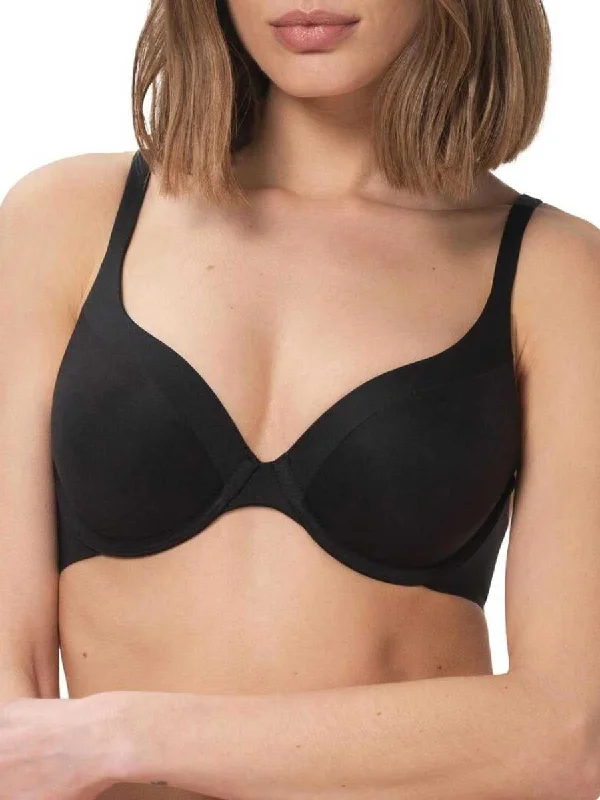 Instant Deal Instant Deal Body Make-Up Soft Touch Half Cup Bra - Black