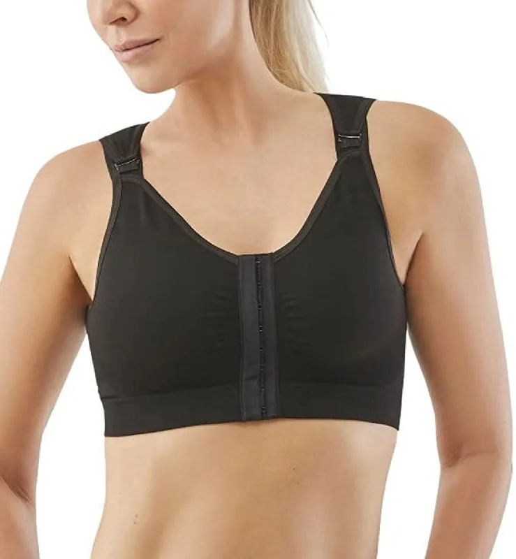 Buy Today Carefix Bree Post-Op Wire Free Front Close Recovery Bra (3831) - Black