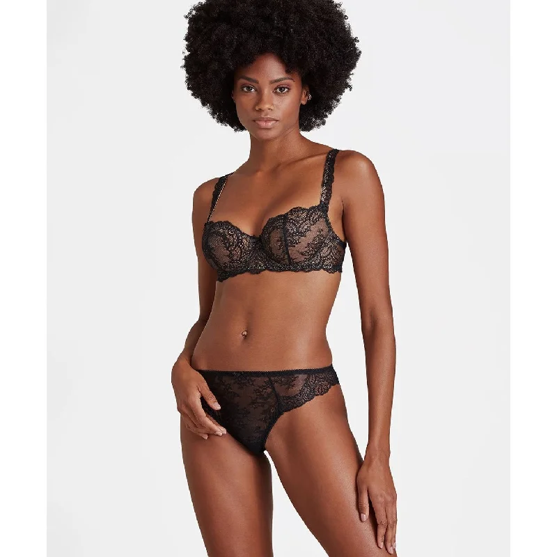 Top Pick Danse Des Sens Half Cup Bra in Noir