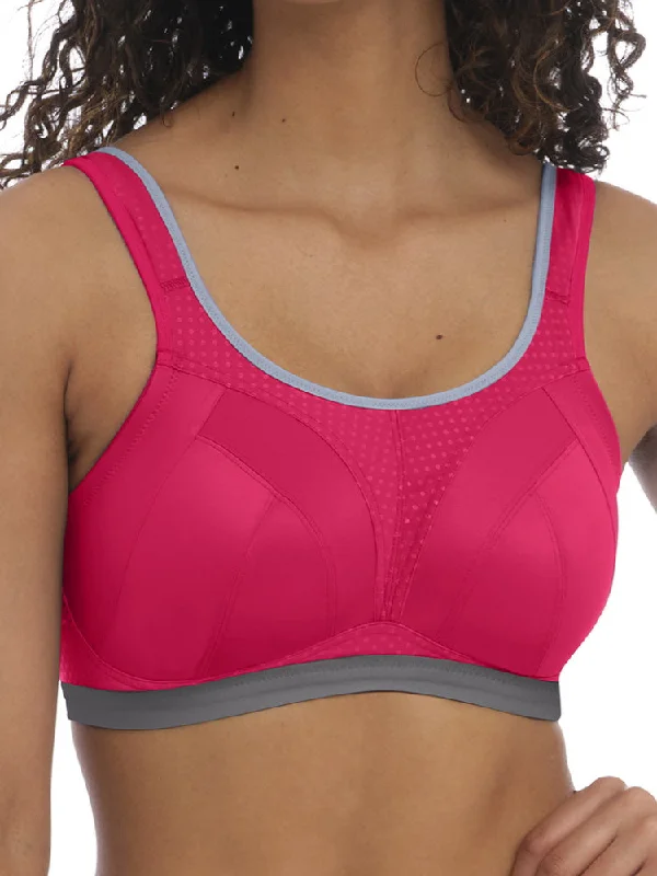 Reduced Prices Dynamic Non-Wired Sports Bra - Hot Crimson