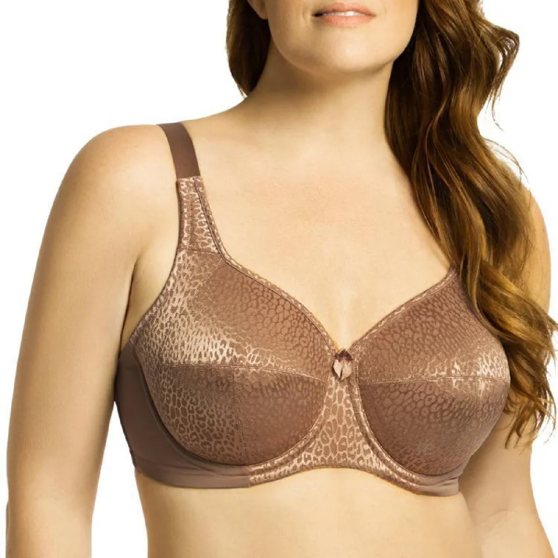 Weekend Discounts to Delight Leopard Lace Underwire Bra 2211 - Mocha