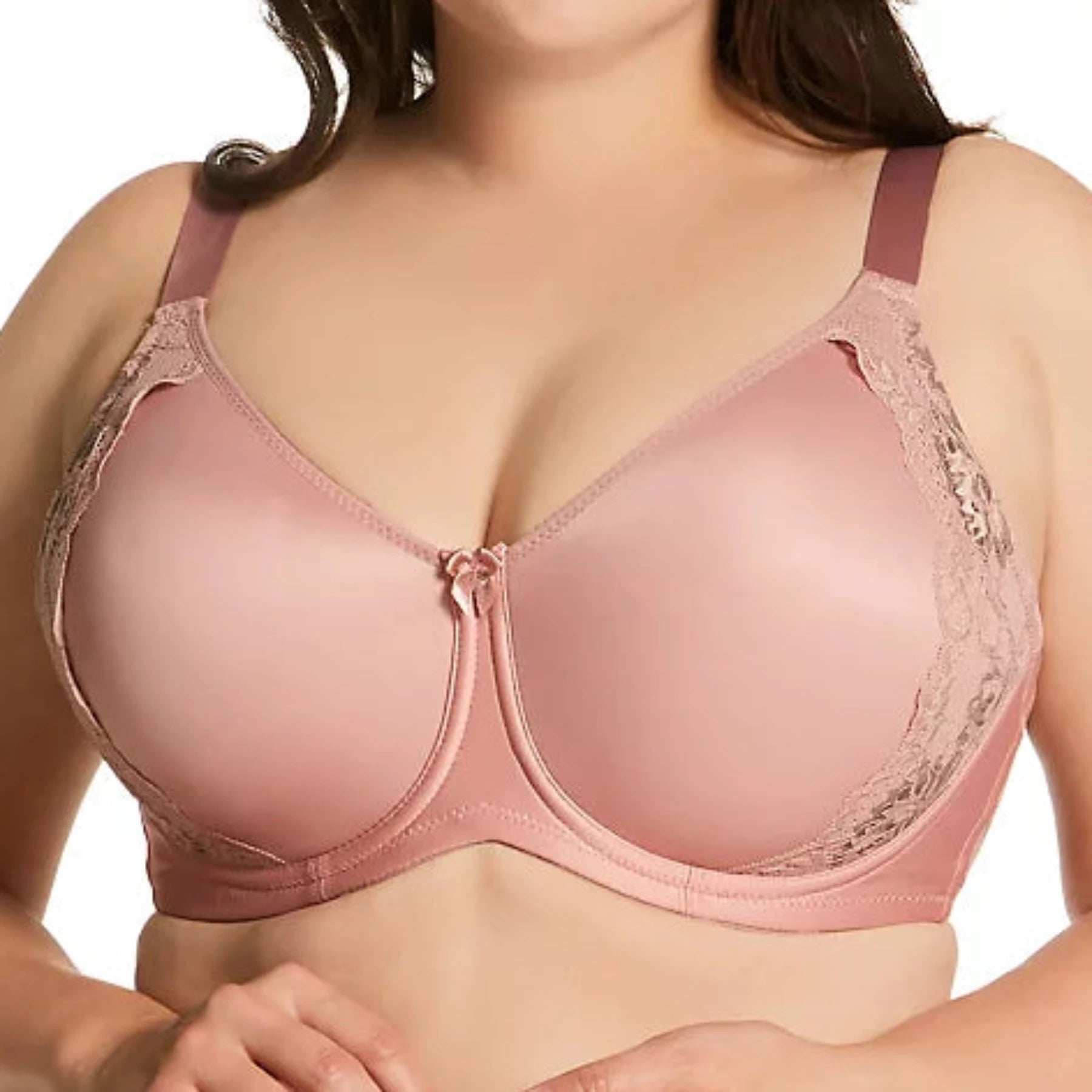 Grand Opening Sale Microfiber & Lace Molded Underwire 2911 - Dusty Rose