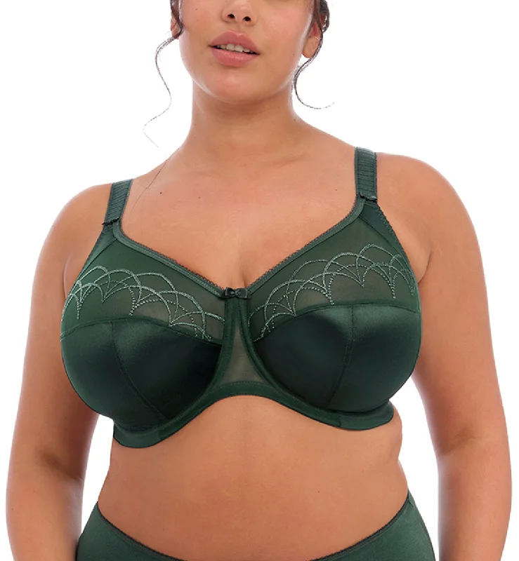 Deal Mania Elomi Cate Embroidered Full Cup Banded Underwire Bra (4030) - Pine Grove