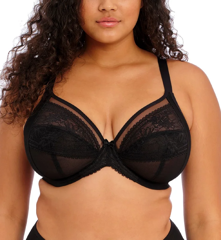 Deal Dash Elomi Kendra Plunge Underwire Bra (301602) - Black