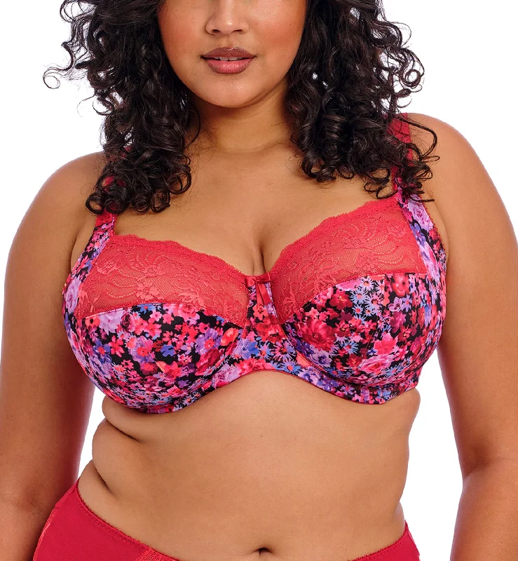 Weekend Deals That Excite Elomi Morgan Stretch Lace Banded Underwire Bra (4110) - Sunset Meadow