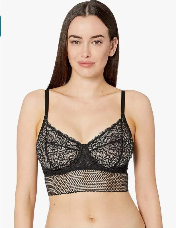 Super Bargain Else Arya Full Cup Bra in Peacock Black