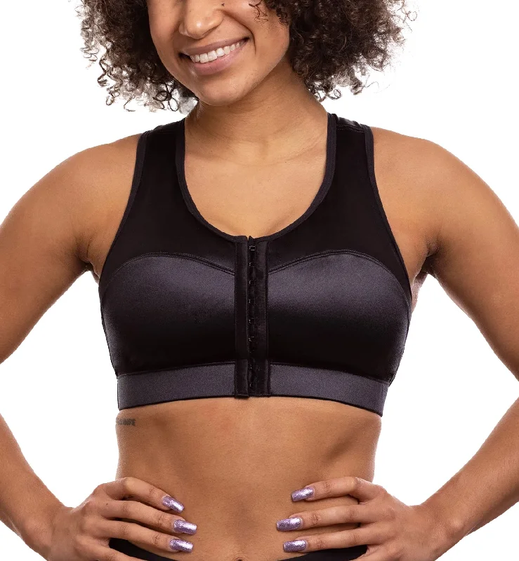 Huge Discounts Huge Discounts Enell Racer-Back Sports Bra (102) - Black