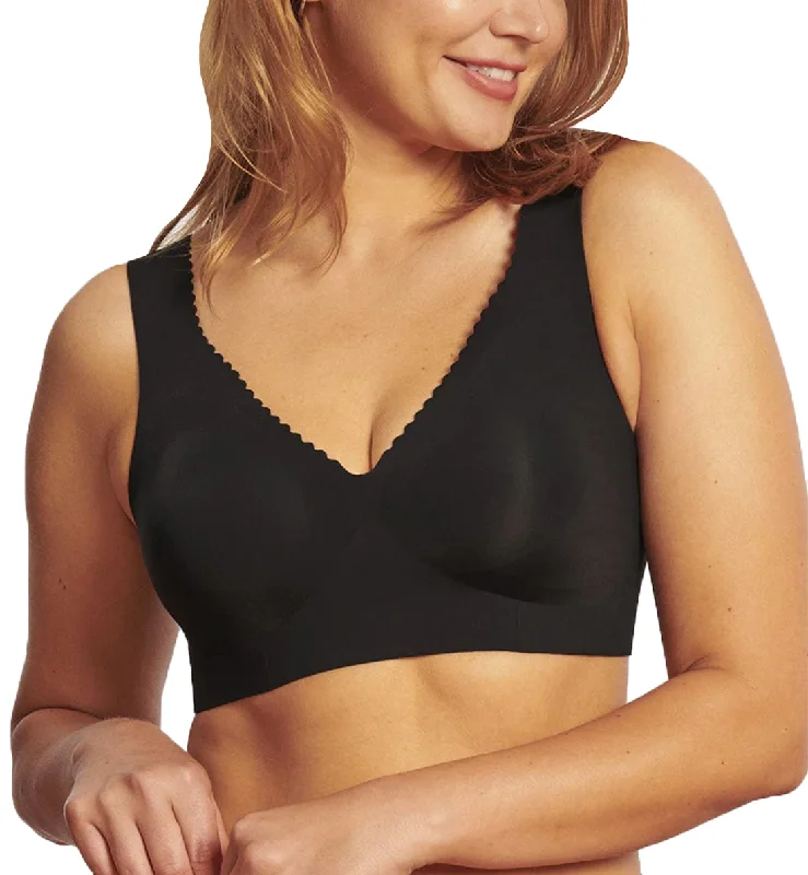 Flash Sale Evelyn & Bobbie EVELYN Deep V-Neck Bralette (1834) - Black Onyx