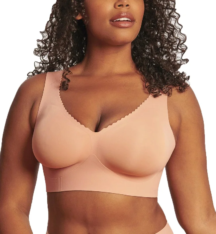 Don't Wait Evelyn & Bobbie EVELYN Deep V-Neck Bralette (1834) - Himalayan Salt