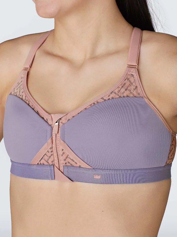 Reduced Prices Exhilarate Sports Bra - Dusty Violet & Rose