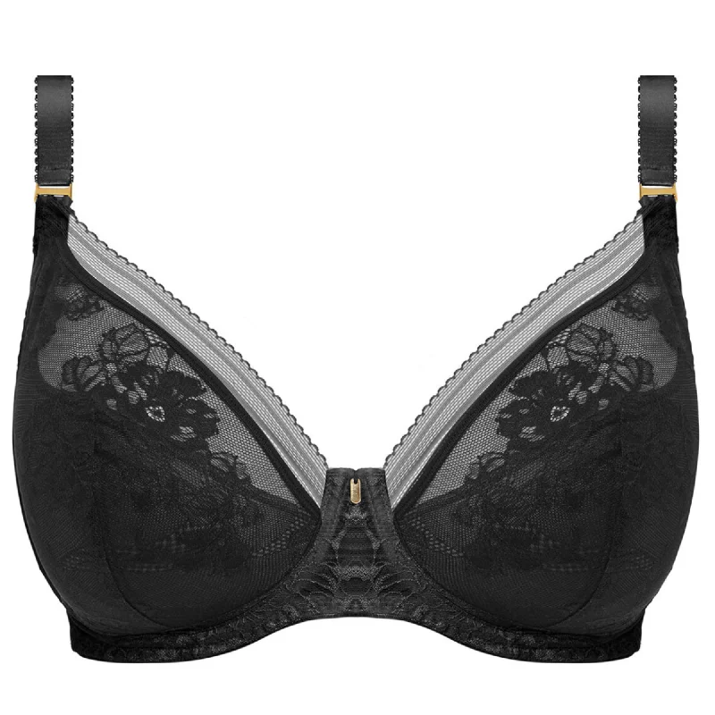Flash Deals Fantasie Lace Fusion Underwire Side Support Bra - Black