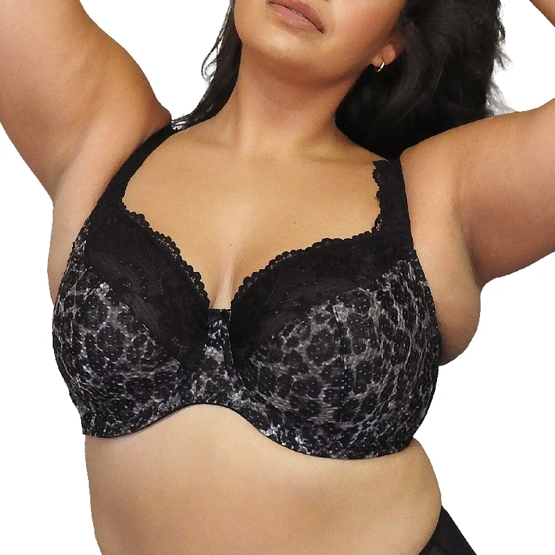 Weekend Bargains to Indulge In Serena Lace Underwire Bra B2761 - Black Leopard
