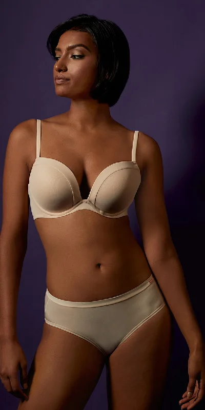 Exclusive Savings Infinite Possibilities Plunge Bra - Almond