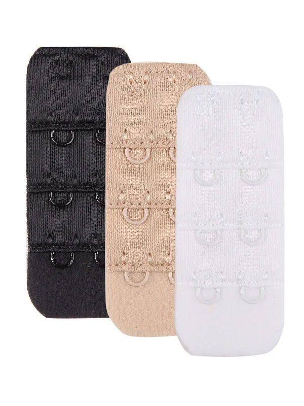 Reduced Rates Women's Bra Extender Bra 3 Pcs Pack Black/White/Nude