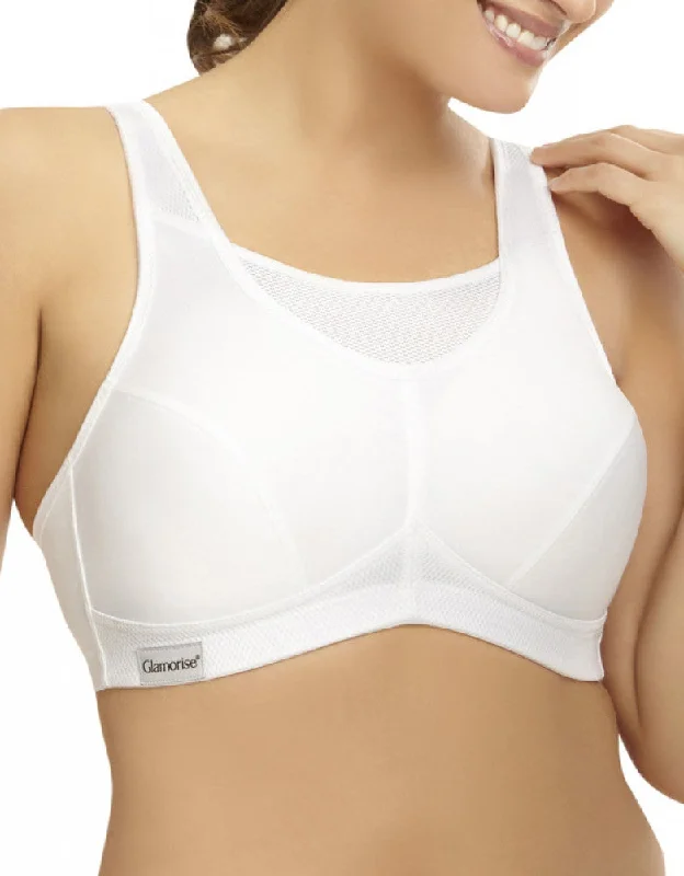Bargain Prices Bargain Prices Glamorise No Bounce Cami Sports Bra White - G-1066
