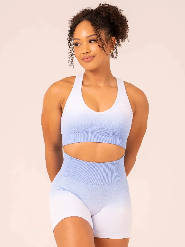 Top Pick Top Pick Ombre Seamless Sports Bra - Cornflower Blue Ombre