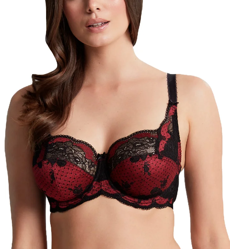Big Savings Panache Clara Full Cup Underwire Bra (7255) - Noir Ruby