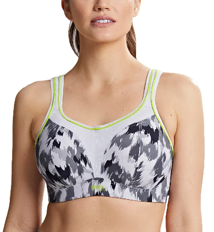 Deal Frenzy Panache Boundless Racerback Non-Wire Sports Bra (7341) - Grey Animal