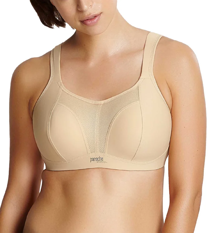 Last Chance Panache Boundless Racerback Non-Wire Sports Bra (7341) - Latte