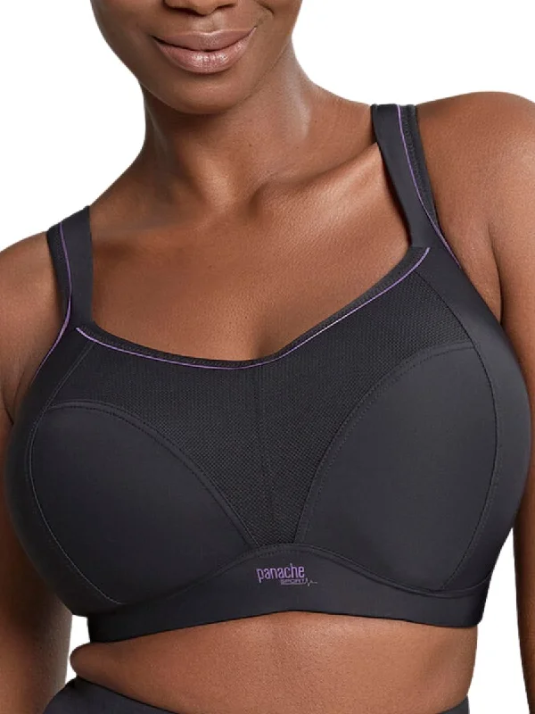 New Arrival Non Wired Sports Bra - Black