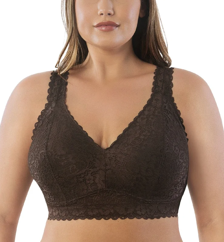 Blowout Sale Parfait Adriana Banded Stretch Lace Wireless Bralette (P5482) - Deep Nude Blowout Sale Parfait Adriana Banded Stretch Lace Wireless Bralette (P5482) - Deep Nude