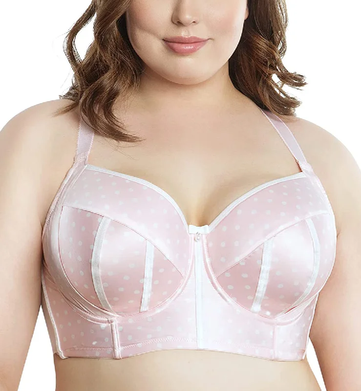 Super Deal Parfait Charlotte Padded Underwire Longline Bra (6977) - Petal Pink Dot