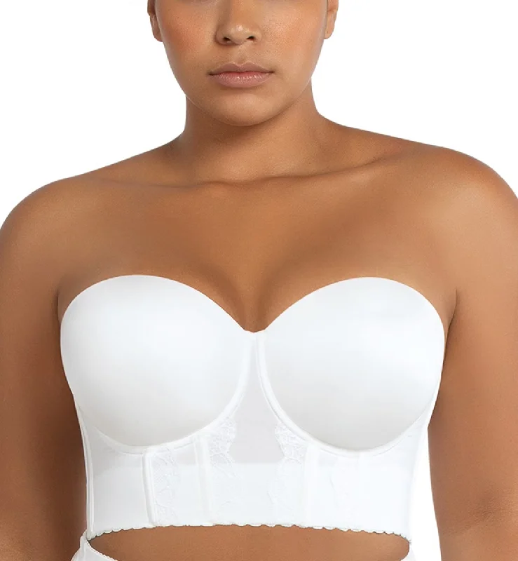 Price Reduction Parfait Elissa Molded Underwire Midi Bustier (P50116) - Pearl White