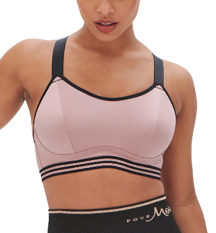 TIME-Limited Offer Pour Moi Energy Empower Underwire Light Padded Convertible Sports Bra (97003) - Rose Gold