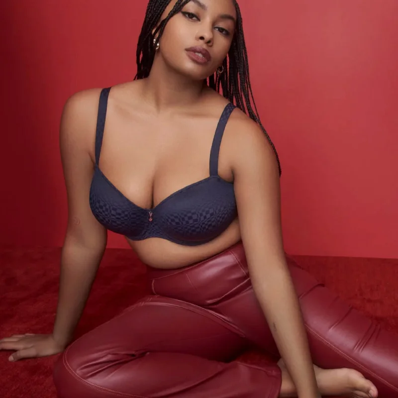 While Supplies Last Prima Donna Twist Yelapa Padded Balcony Bra 0242392 in Majestic Blue