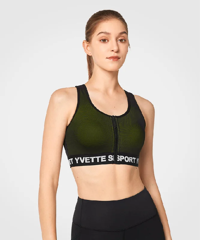 New Deals Radiant Mesh Desigh Zip-Front Running Bra | Women's High Support Sports Bra New Deals Radiant Mesh Desigh Zip-Front Running Bra | Women's High Support Sports Bra
