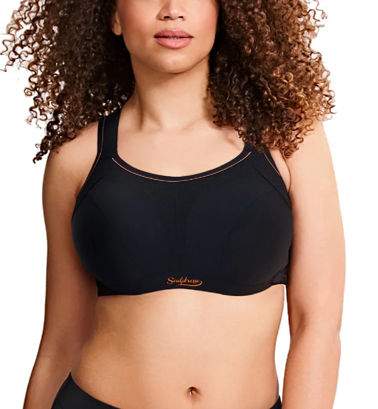 YEAR-End Sale Sculptresse by Panache Non-padded Underwire Sports Bra (9441) - Black