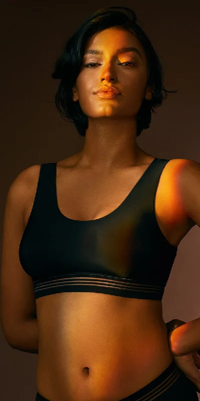 Weekend Specials to Delight Second Skin Bralette - Black