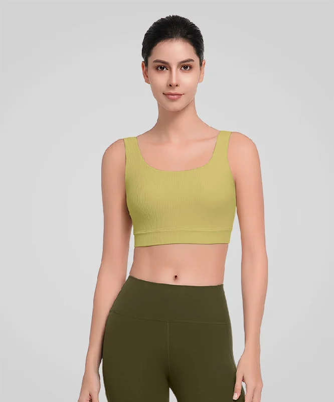 Deep Discounts Shift Ribbed Deep U Back Padded Yoga Bra | Women's Light Support Sports Bra Deep Discounts Shift Ribbed Deep U Back Padded Yoga Bra | Women's Light Support Sports Bra