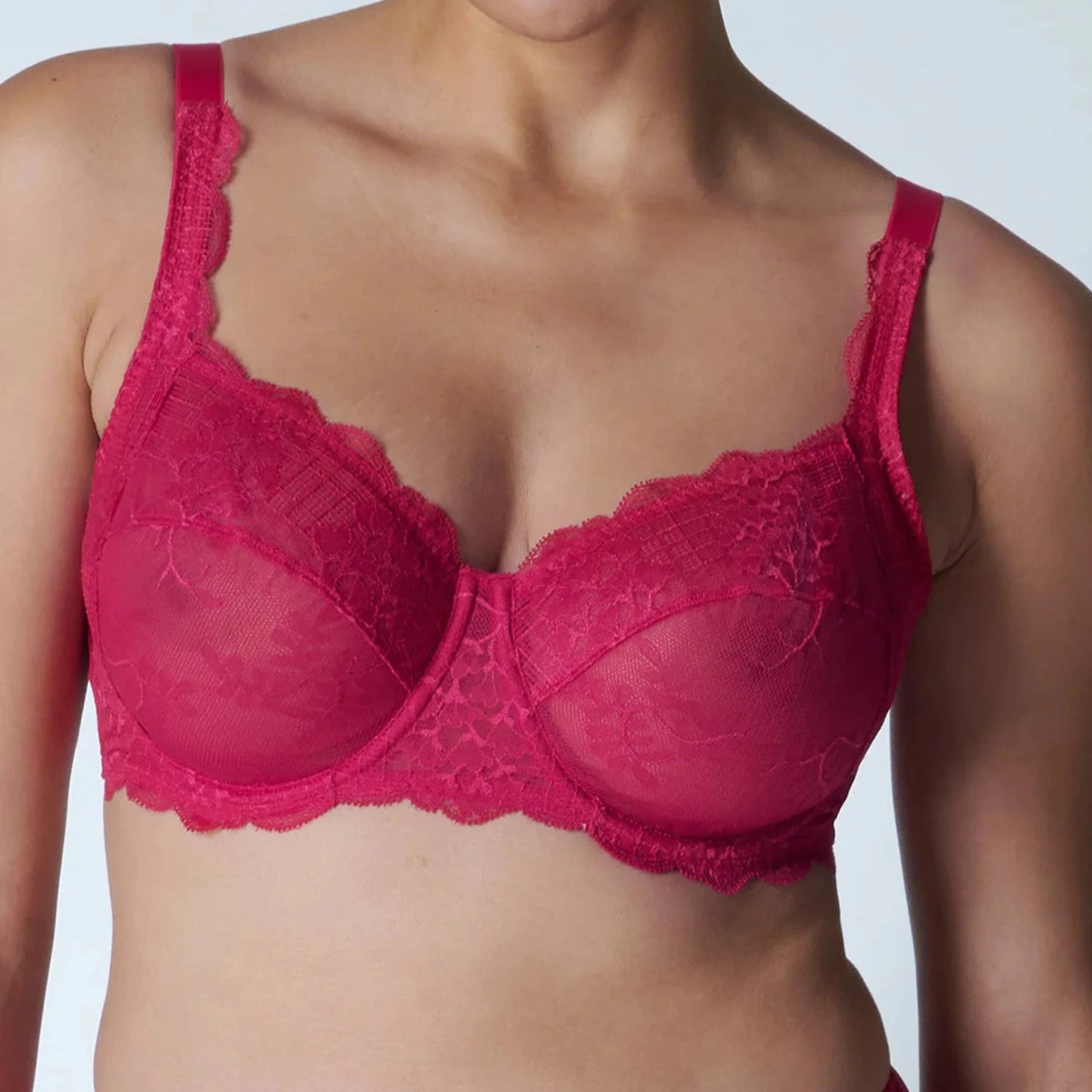 Super Deal Reve Full Cup Bra 12Z313 - Cranberry
