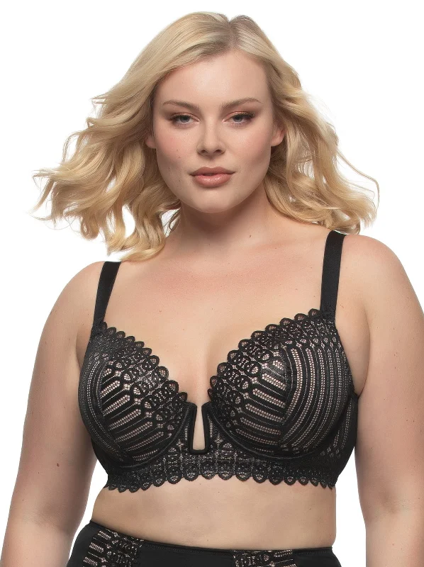 Low Cost Siren U-Wire Lace Demi Bra