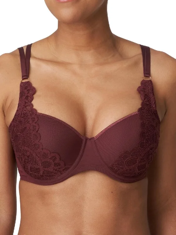 Unmissable Sale Unmissable Sale Twist First Night Padded Balcony Bra - Merlot