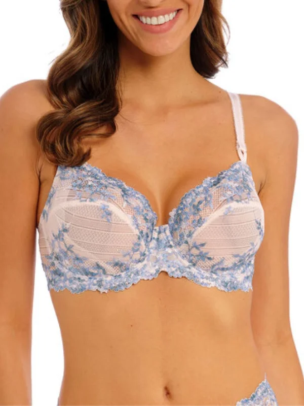 Price Meltdown Price Meltdown Embrace Lace Underwire Bra - Pastel Parchment/Blue Multi
