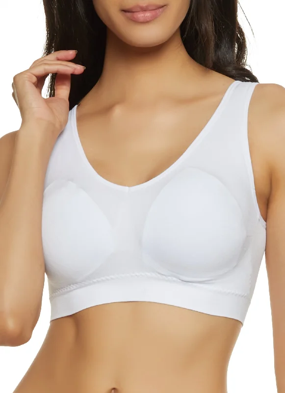 Weekend Deals You Can't Resist Basic Seamless V Neck Sports Bra
