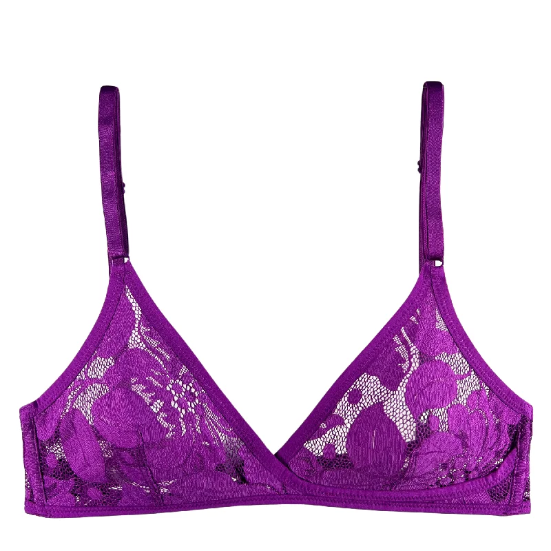 Savings Spectacular Yasmine Eslami Zoe Soft Bra - Deep Purple